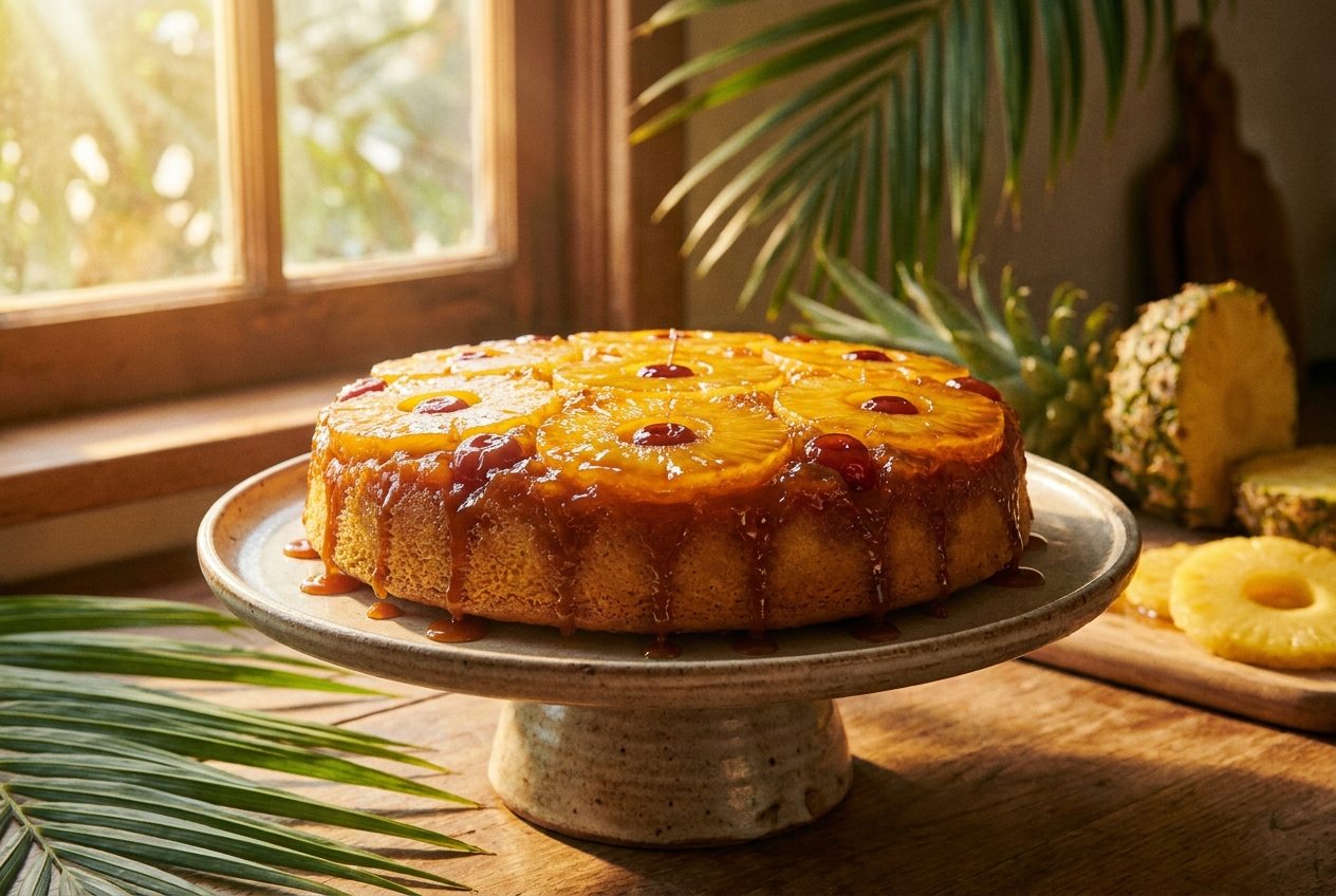 Bolo de Ananás Invertido
