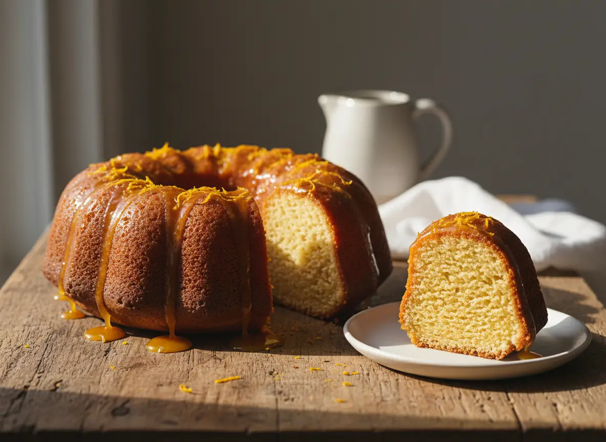 Bolo de Laranja com Calda