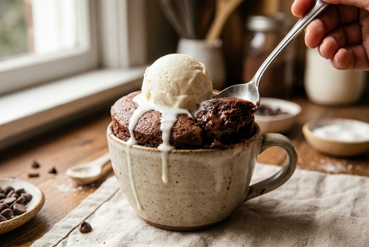 Bolo de Caneca de Chocolate