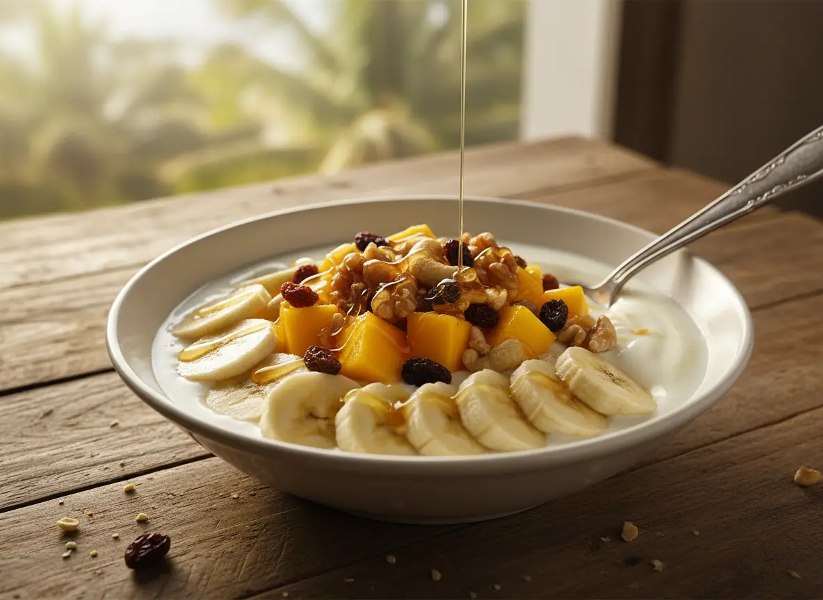 Taça de Matabicho com Frutos Secos