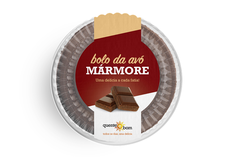 Bolo da Avó Mármore — Quente e Bom