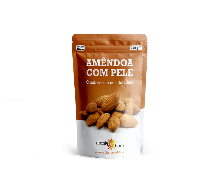 Amêndoa Com Pele — Quente e Bom