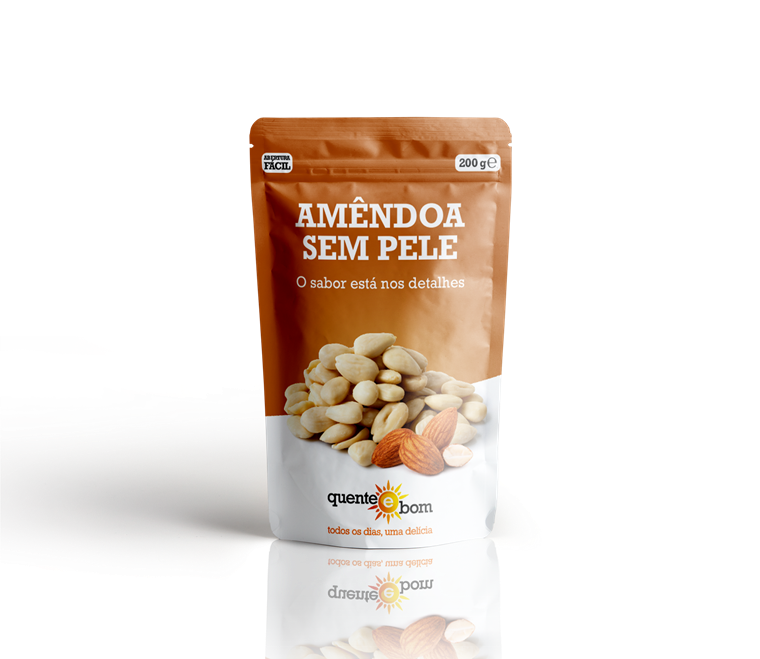 Amêndoa Sem Pele — Quente e Bom