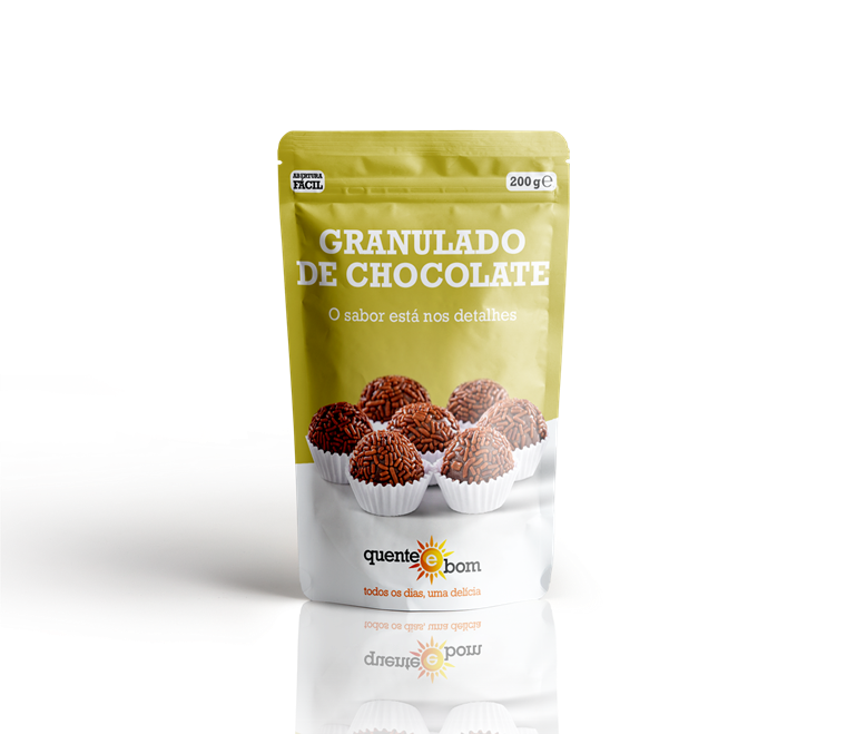 Granulado de Chocolate — Quente e Bom