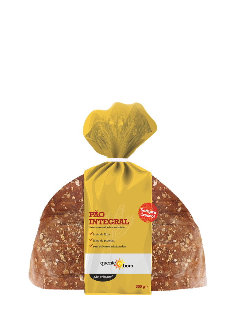 Pão Artesanal Integral — Quente e Bom