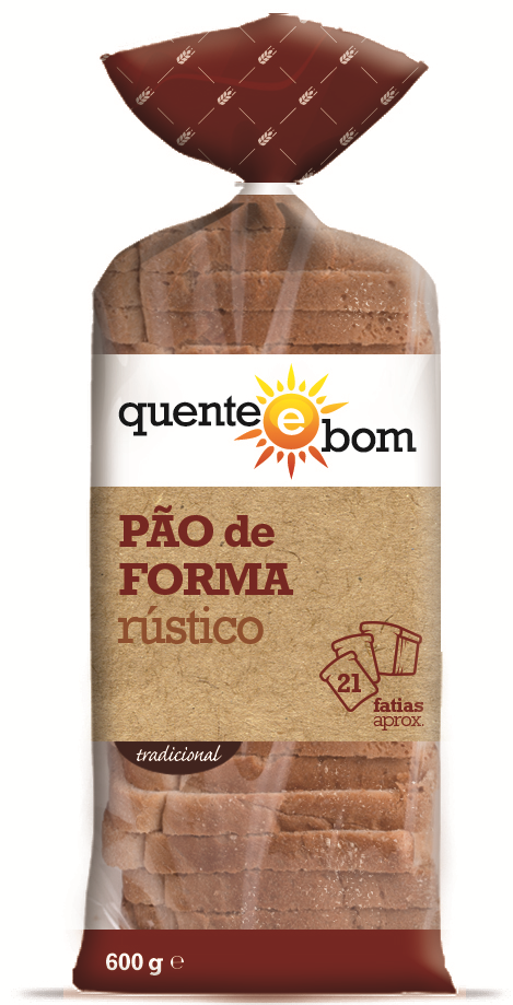 Pão de Forma Rústico — Quente e Bom